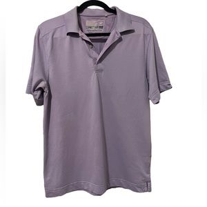 Cutter and Buck CB DryTec Luxe Men’s Purple Short Sleeve Golf Polo (Size M)